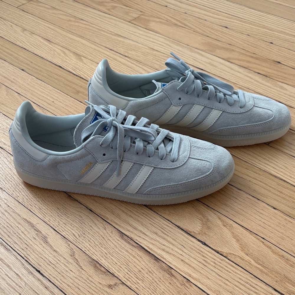 Adidas Samba Originals OG Halo Blue/off white with off white gum sole NWOT